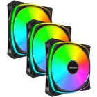 Ventilator Montech RX120 PRO ARGB PWM Black Three Fan Pack