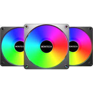 Montech GF120 V2 ARGB 120mm Black ​Three Fan Pack