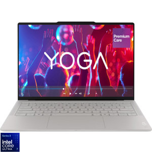Laptop Lenovo 14 Yoga Slim 7 Ultra 14IPH11, 2.8K OLED 120Hz Touch, Procesor Intel® Core™ Ultra 7 355 (12M Cache, up to 4.70 GHz), 32GB LPDDR5X, 1TB SSD, Intel Graphics, Win 11 Home, Seashell, 3Yr Onsite Premium Care