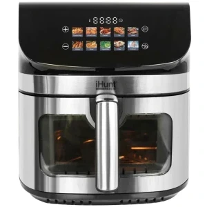 iHunt Friteuza cu aer cald Bro Ultra 9 II, 2200W, 9L, Negru/Argintiu
