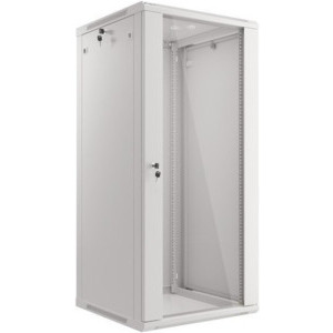 Lanberg WF01-6627-10S 27U, Wall mount, 600 x 600, Glass door, Grey