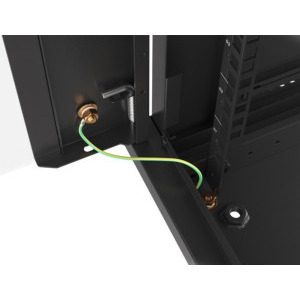 Lanberg WF01-6604-10B 4U, Wall mount, 600 x 600, Glass door, Black