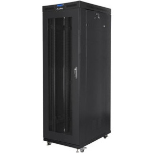 Lanberg FF01-8227-23BL 27U, Stand alone, 800 x 1200, Mesh door, LCD panel, Black