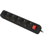 Priza/prelungitor Lanberg PS1-05F-0150-BK, 5x Schuko, 1.5m, Black