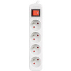Priza/prelungitor Lanberg PS1-04E-0150-W, 4x Type E, 1.5m, White