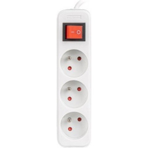 Priza/prelungitor Lanberg PS1-03E-0150-W, 3x Type E, 1.5m, White