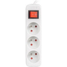 Priza/prelungitor Lanberg PS1-03E-0150-W, 3x Type E, 1.5m, White