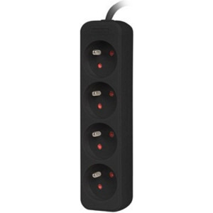 Priza/prelungitor Lanberg PS0-04E-0150-BK, 4x Type E, 1.5m, Black