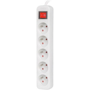 Priza/prelungitor Lanberg PS1-05E-0300-W, 5x Type E, 3m, White