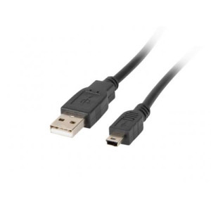 Cablu de date / adaptor Lanberg USB-A Male la microUSB Male, 1.8 m, Black