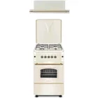 Pachet incorporabil Studio Casa Cremona Aragaz pe gaz & Hota decorativa, Crem