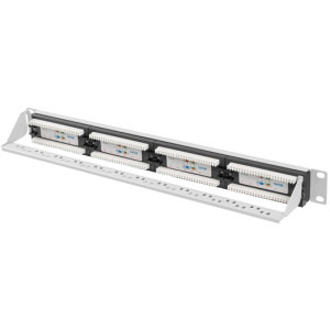 Lanberg Patch panel 19 inch 24 porturi CAT6a UTP Grey