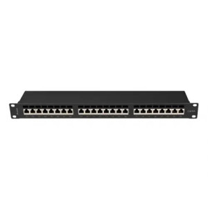 Lanberg Patch panel 19 inch 24 porturi CAT6a FTP Black