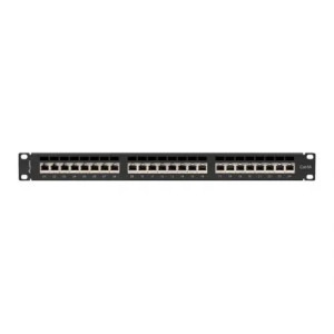 Lanberg Patch panel 19 inch 24 porturi CAT6a FTP Black