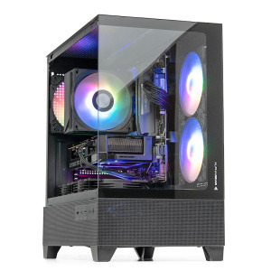 Gaming BALAUR Epic Powered by ASUS, Intel i5-14400F 2.5GHz, 32GB DDR5, 1TB SSD, RTX 5060 Ti 8GB GDDR7, Iluminare RGB