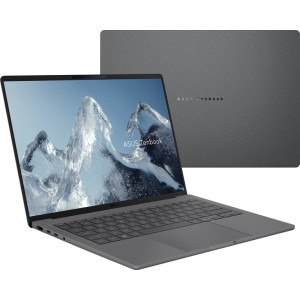 ASUS 14'' Zenbook A14 UX3407NA, WUXGA OLED, Procesor Qualcomm Snapdragon X2 Elite X2E-88-100, 16GB LPDDR5X, 512GB SSD, Qualcomm Adreno, Win 11 Home, Iceland Grey