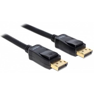 DeLOCK DisplayPort Male - DisplayPort Male, v1.1, 1m, negru