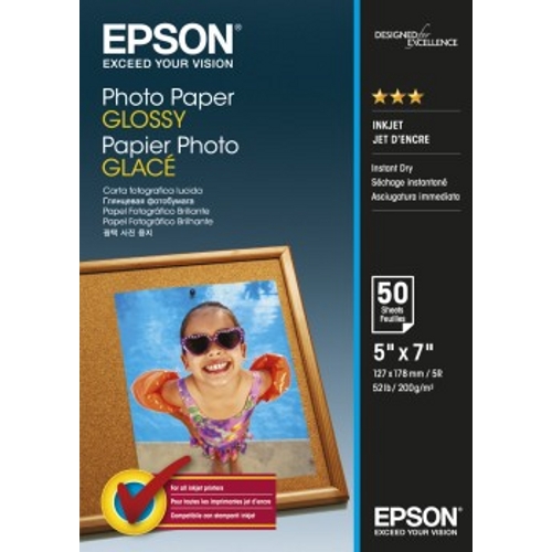 Hartie Epson Photo Glossy 13x18 cm (5x7 inch) 50 coli