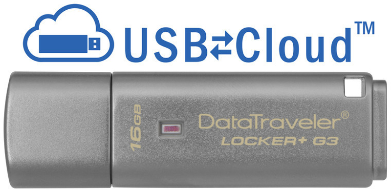 Memorie externa Kingston DataTraveler Locker+ G3 16GB cu criptare hardware USB 3.0