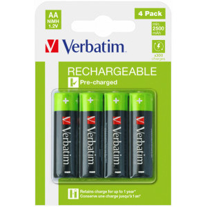 Verbatim AA/HR6, 4 buc, Premium Rechargeable