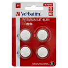 Verbatim Lithium, CR2016, 3V, 4buc