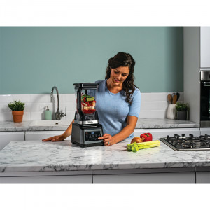 Ninja BN800EU, 3-in-1 cu 5 programe Auto-iQ, 1200 W, 3 viteze, negru/argintiu, 0.7 L||1.8 L||2.1L
