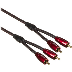 Audioquest Golden Gate, 2x RCA Male - 2x RCA Male, 3m, negru-rosu