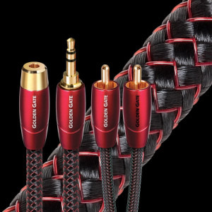 Audioquest Golden Gate, 2x RCA Male - 2x RCA Male, 3m, negru-rosu