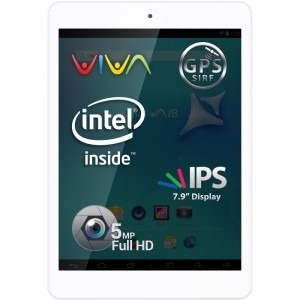 Allview Viva i8, 7.9 inch IPS, MultiTouch, Intel Atom Processor Z2580 (1MB Cache, 2.00 GHz), 1GB RAM, 16GB flash, Wi-Fi, Bluetooth, Android 4.2 white
