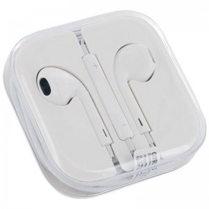 4World In-Ear, 08930 White pentru iPhone, iPad si iPod