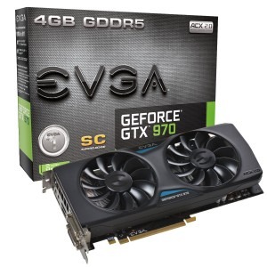 EVGA GeForce GTX 970 Superclocked ACX Cooling 2.0 4GB GDDR5 256-bit
