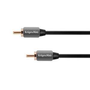 Kruger&Matz RCA Male - RCA Male, 1.8m, negru