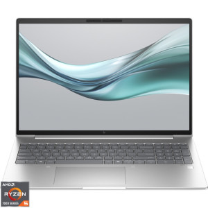 Laptop HP 16 EliteBook 665 G11, WUXGA IPS, Procesor AMD Ryzen™ 5 7535U (16M Cache, up to 4.55 GHz), 16GB DDR5, 512GB SSD, AMD Radeon 660M, 4G LTE, Win 11 Pro, Silver