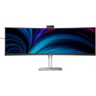 Monitor LED Philips 49B2U6900CH Curbat 48.8 inch DQHD VA 4 ms 75 Hz Webcam USB-C HDR