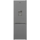 Combina frigorifica Heinner HC-V2701SWDE++, 268 L, Clasa E, LessFrost, Iluminare LED, Control mecanic, Termostat ajustabil, Dozator apa, 170 cm, Argintiu