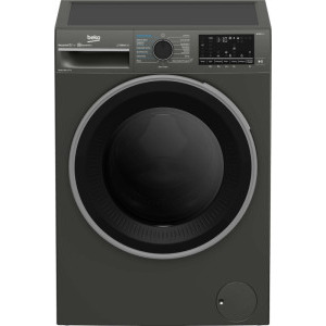 Masina de spalat rufe cu uscator Beko B5DFT59442M, Spalare 9 kg, Uscare 6 kg, 1400 RPM, Clasa D, ProSmart Inverter, HygieneTherapy, SteamCure, AddXtra, Manhattan Gray