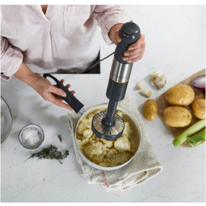 Kenwood Mixer vertical TriBlade XL+ HBM60.307GY, 1000W, 0.5 L / 0.7L, Alb/Argintiu/Gri