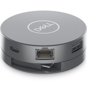 DELL DA305, 6-in-1 USB-C Multiport, putere incarcare 90W, 2x USB 3.2, 1x Gigabit LAN, 1x Display port, 1x HDMI