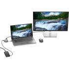 DELL DA305, 6-in-1 USB-C Multiport, putere incarcare 90W, 2x USB 3.2, 1x Gigabit LAN, 1x Display port, 1x HDMI
