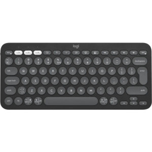 Tastatura Logitech Pebble Keys 2 K380s, Wireless/Bluetooth, Tonal Graphite