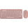 Kit periferice Logitech Pebble 2 Combo, Wireless/Bluetooth, Tonal Rose