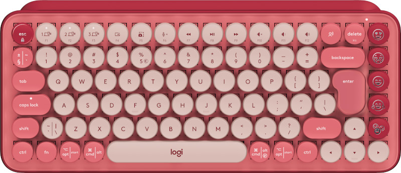 Tastatura Logitech POP Keys Mecanica Wireless/Bluetooth Heartbreaker Rose