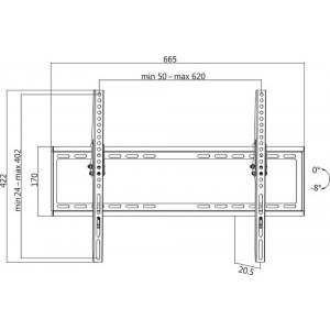 Logilink BP0039, 37 - 70 inch, negru