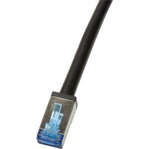 Logilink Cat6a Patch Cable S/FTP PVC+PE 0.5m black