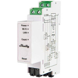 Senzor smart Shelly Contor de energie trifazat Pro 3EM 120A