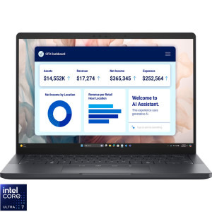 Laptop DELL 13.3 Pro 13 Premium PA13250, QHD+ Touch, Procesor Intel® Core™ Ultra 7 268V (12M Cache, up to 5.00 GHz), 32GB LPDDR5X, 512GB SSD, Intel Arc 140V, Win 11 Pro, 3Yr ProSupport