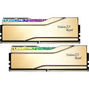 Memorie G.Skill Trident Z5 Royal 32GB DDR5 7200MHz CL34 Dual Channel Kit Gold