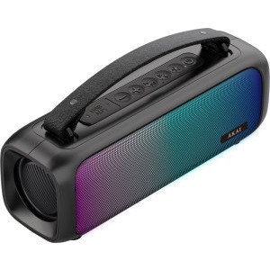 Akai Boxa portabila ABTS-08, 8W, Bluetooth 5.1, FM Radio, RGB, Black
