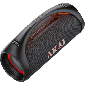 Akai Boxa portabila WaveStormer, 110W RMS, IPX6, Bluetooth 5.3, LED, Black