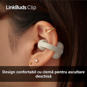 Sony In-Ear, LinkBuds Clip WF-LC900B, True Wireless, Bluetooth, IPX4, AI Voice Assist, Green